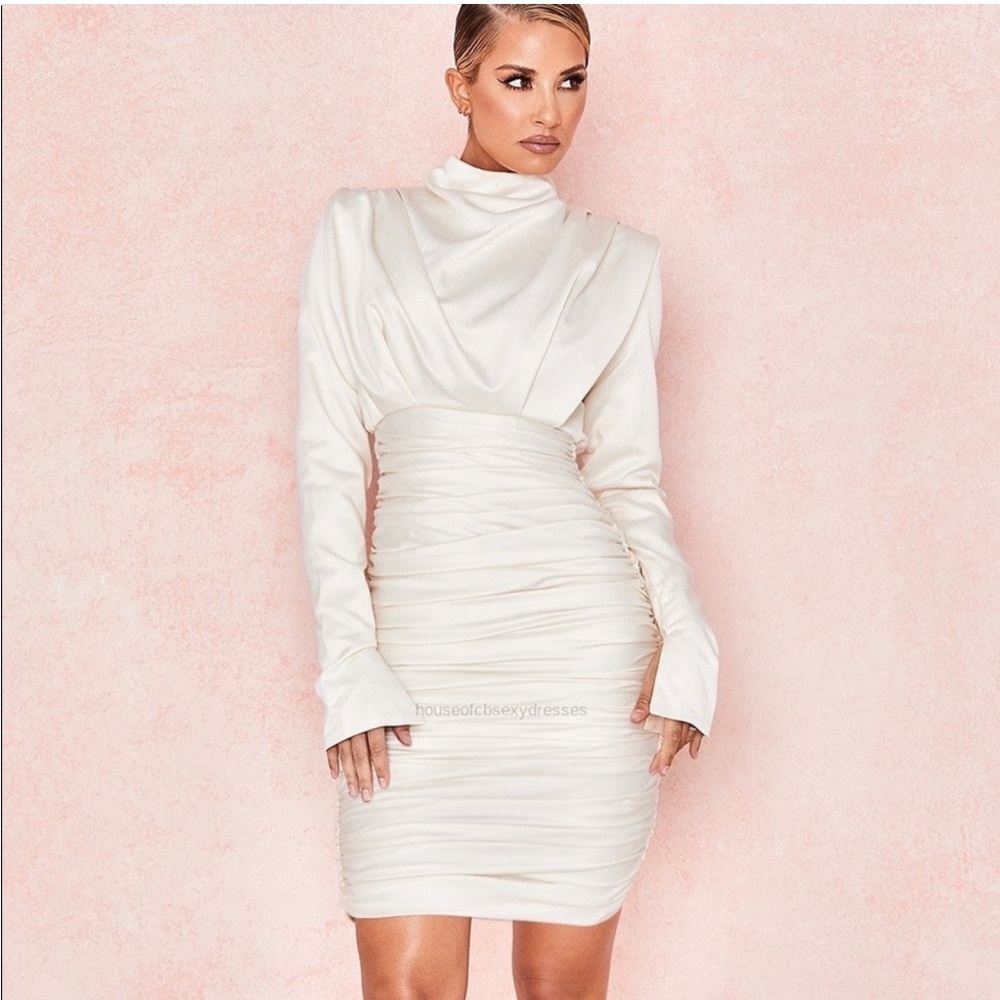 House of CB ivory satin Georgiana